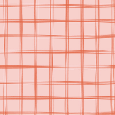 image shows pink background with red plaid stripes.