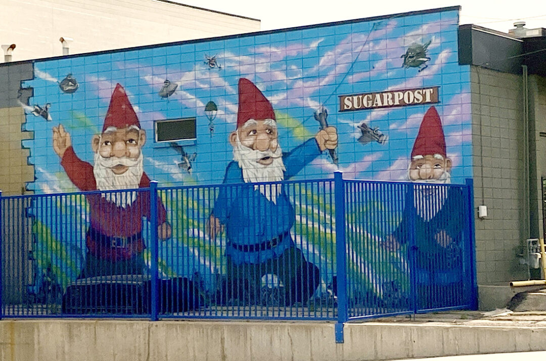 Gnome mural in Salt Lake City