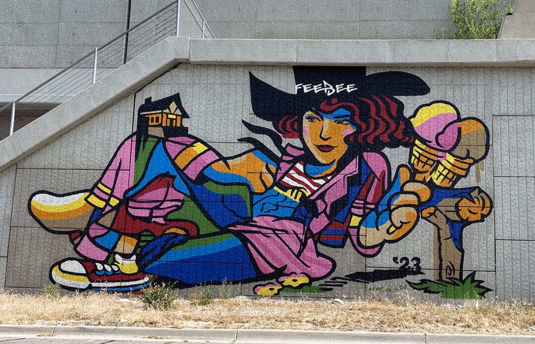 Salt Lake City urban art mural.