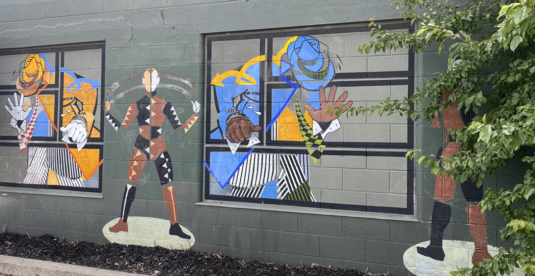 Street urban art on a Salt Lake City mural.