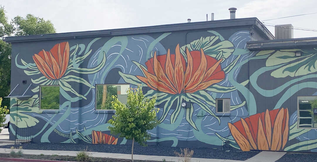 elaborate mural in South Salt Lake City.