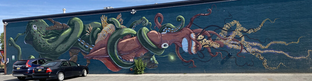 Large scale Salt Lake City mural art.